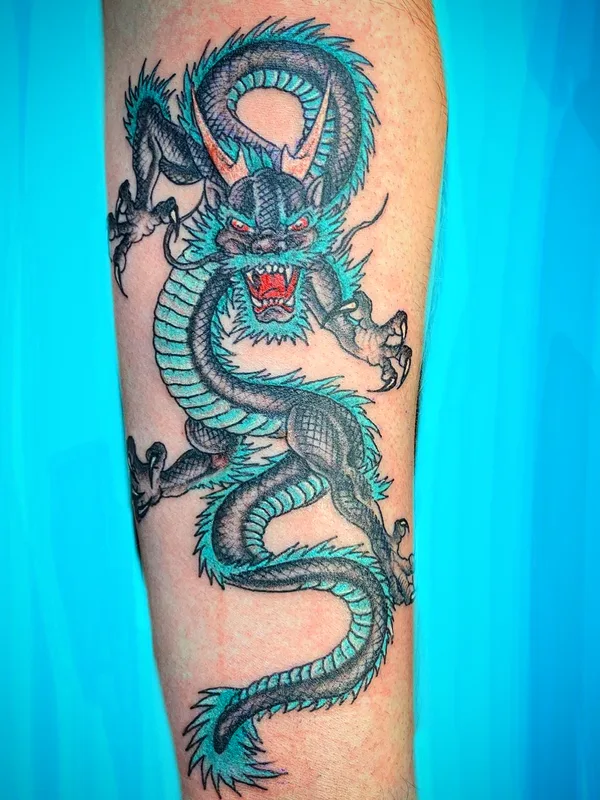 color japanese Tatuaggio su forearm #56837 | Tatuatore Richie Montgomery