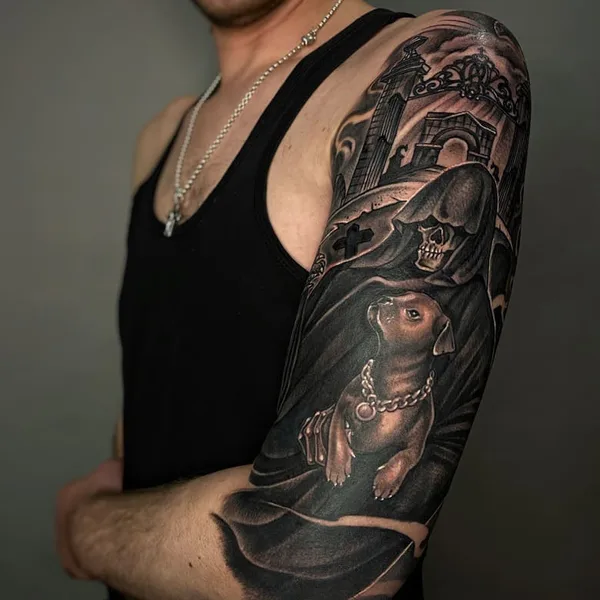 Chicano tattoo by Baby G in Moscow