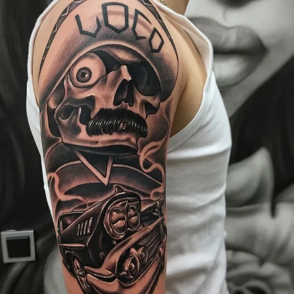 Chicano tattoo by Baby G in Moscow