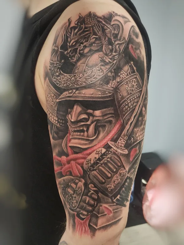 black and grey japanese tatuaje en full sleeve #72905 | Tatuador Андрей Шаповалов 