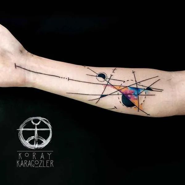 Watercolor tattoo by Koray Karagözler in Antalya