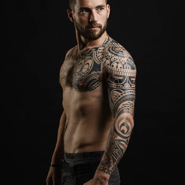 Ornamental tattoo by Дмитрий Бабахин in Saint Petersburg