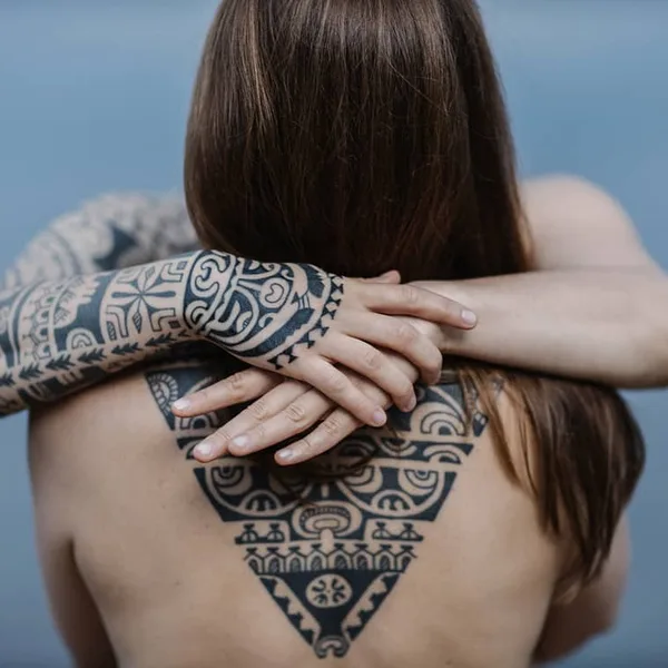 Ornamental tattoo by Дмитрий Бабахин in Saint Petersburg