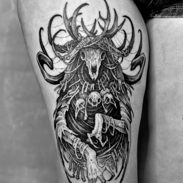 Horror tattoo by Сергей Титух in Saint Petersburg