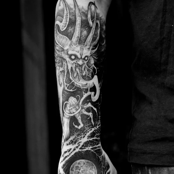 Horror tattoo by Сергей Титух in Saint Petersburg