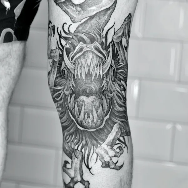 Horror tattoo by Сергей Титух in Saint Petersburg