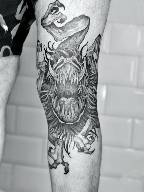 Хоррор tattoo by Сергей Титух in Санкт-Петербург