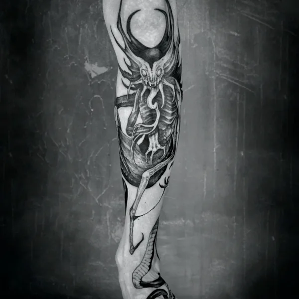 Horror tattoo by Сергей Титух in Saint Petersburg