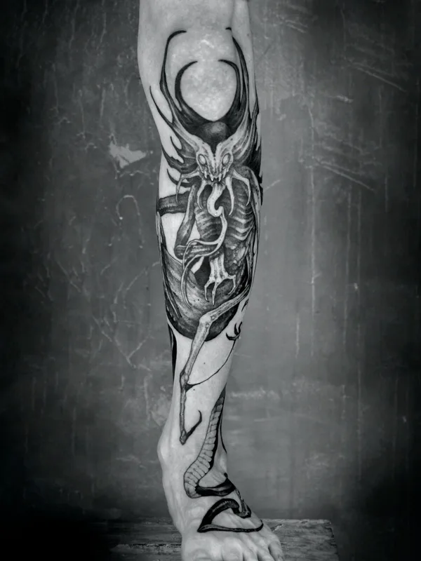 Хоррор tattoo by Сергей Титух in Санкт-Петербург