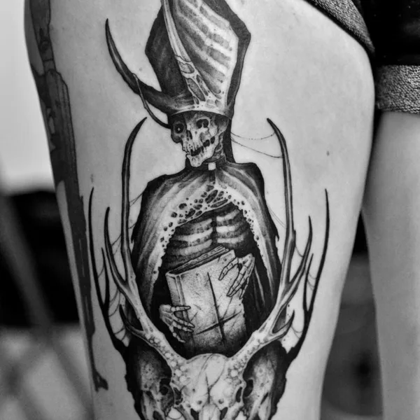 Horror tattoo by Сергей Титух in Saint Petersburg