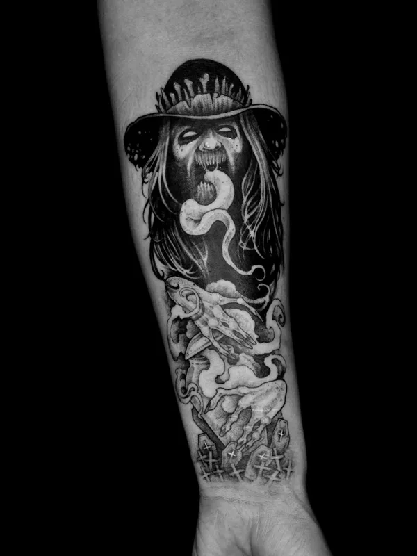 Хоррор tattoo by Сергей Титух in Санкт-Петербург