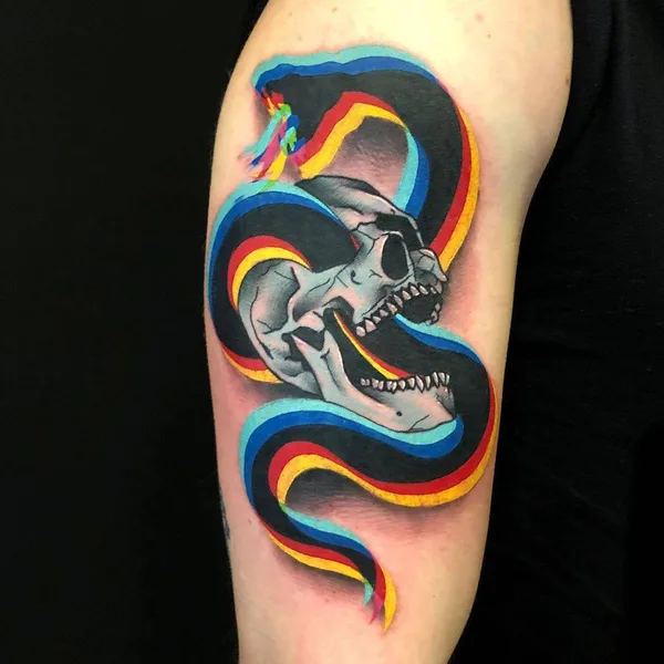 Авторская tattoo by Adam Friedman in Portland