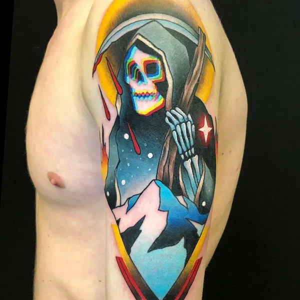 Авторская tattoo by Adam Friedman in Portland