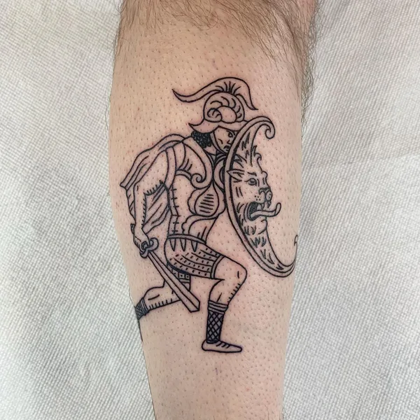 engraving tattoo by Бажен Никитин in Уфа