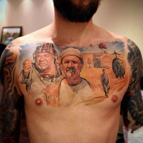 Portrait tattoo by Zinaida Pasko in London