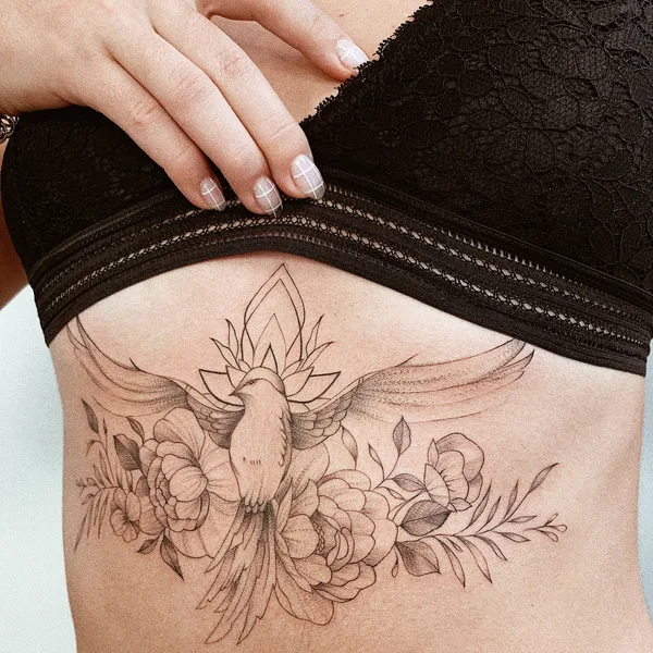 Graphic tattoo by Алина Дробязко in Винница
