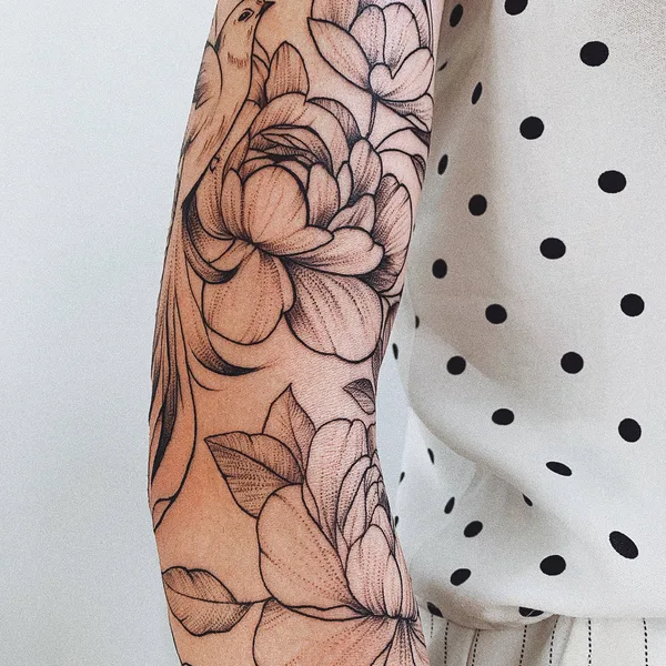 Graphic tattoo by Алина Дробязко in Винница