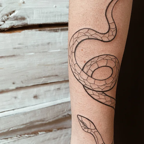 Graphic tattoo by Алина Дробязко in Винница