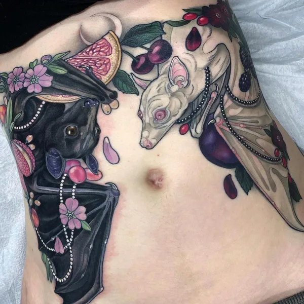 Neo Traditional tattoo by Arielle Gagnon in Montréal