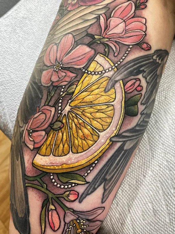color illustrative tatouage sur forearm #45391 | Artiste tatoueur Arielle Gagnon