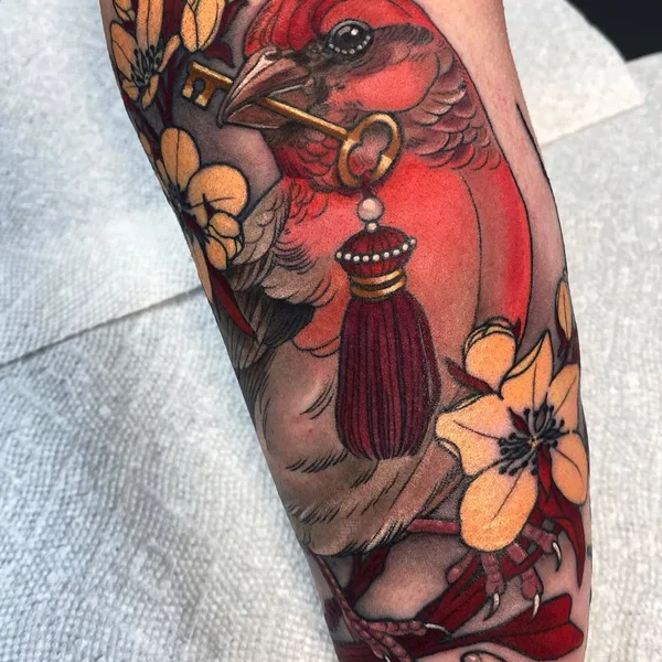 Neo Traditional tattoo by Arielle Gagnon in Montréal