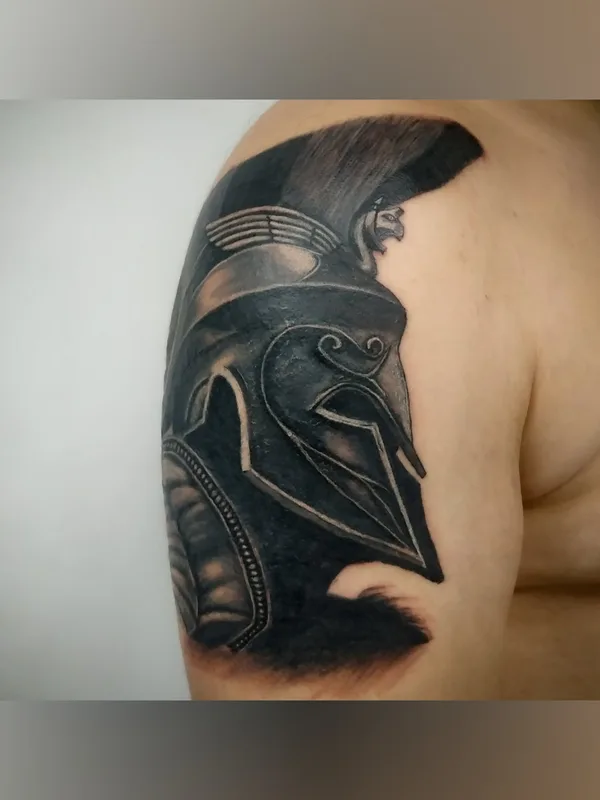black and grey black and grey татуировка на shoulder #60317 | Тату мастер Евгений Зимин/Zima