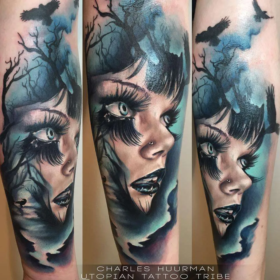 Tattoo artist Charles Huurman hypercolor realism tattoo| Тату мастер Charles Huurman гиперреализм татуировка