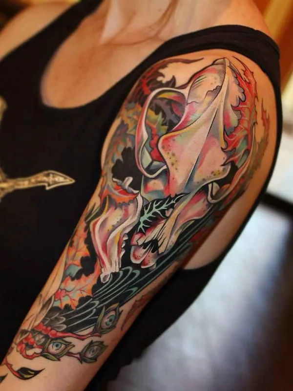 Portrait tattoo by Zinaida Pasko in London