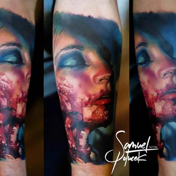 Realism tattoo by Samuel Potucek in Bratislava