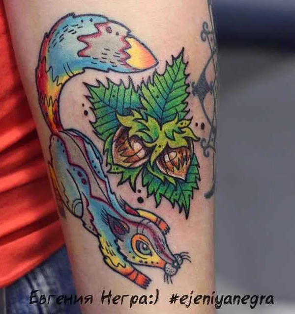 color illustrative Tatuaggio su forearm #13261 | Tatuatore Евгения Негра