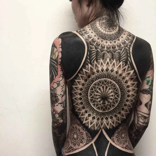 Ornamental tattoo by Chester Lee (Oddtattooer) in Singapore