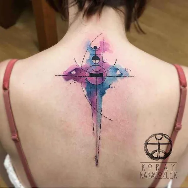 Watercolor tattoo by Koray Karagözler in Antalya