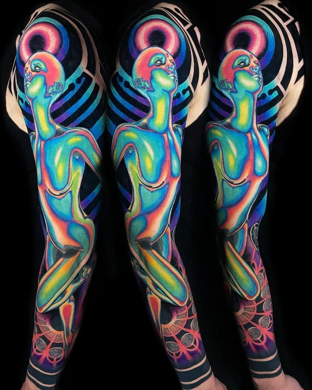 Bright and crazy surreal tattoos by Leonardo_tattoos