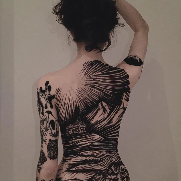 Black tattoo by Евгений Неделько in Katowice