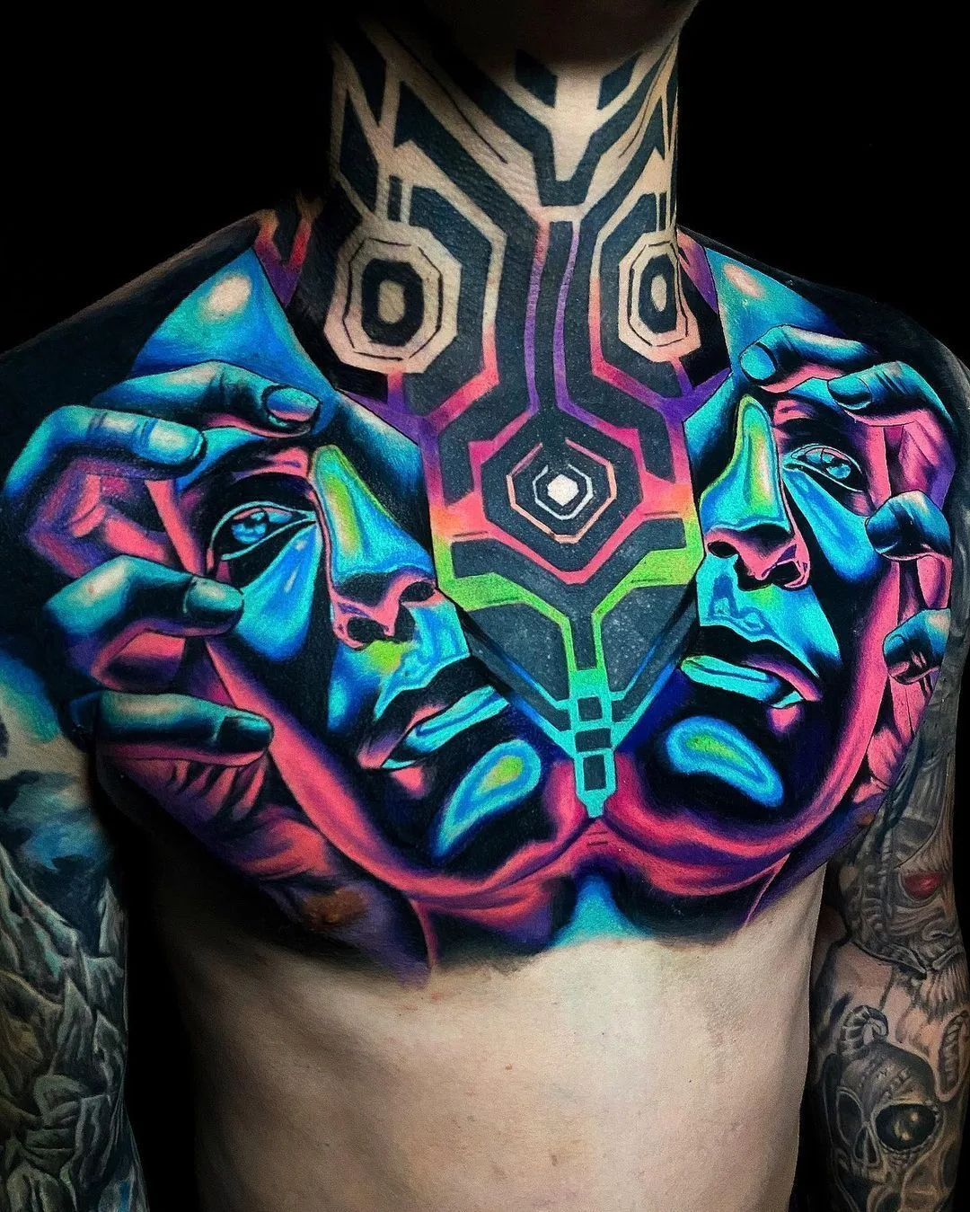 Bright and crazy surreal tattoos by Leonardo_tattoos