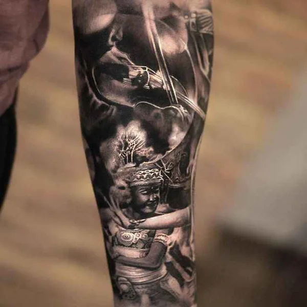 Realism tattoo by Matthew James in Bristol
