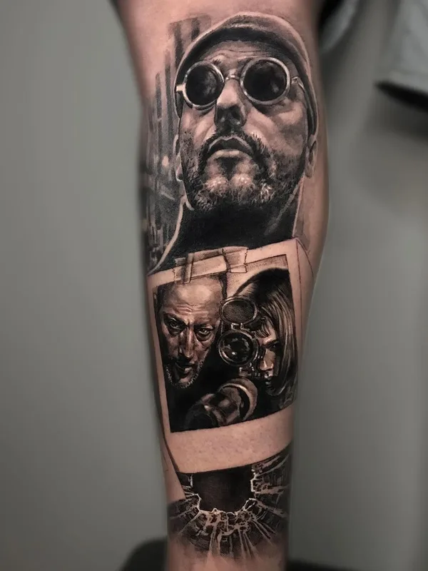 black and grey realism татуировка на calf #62662 | Тату мастер Виктория Левенец