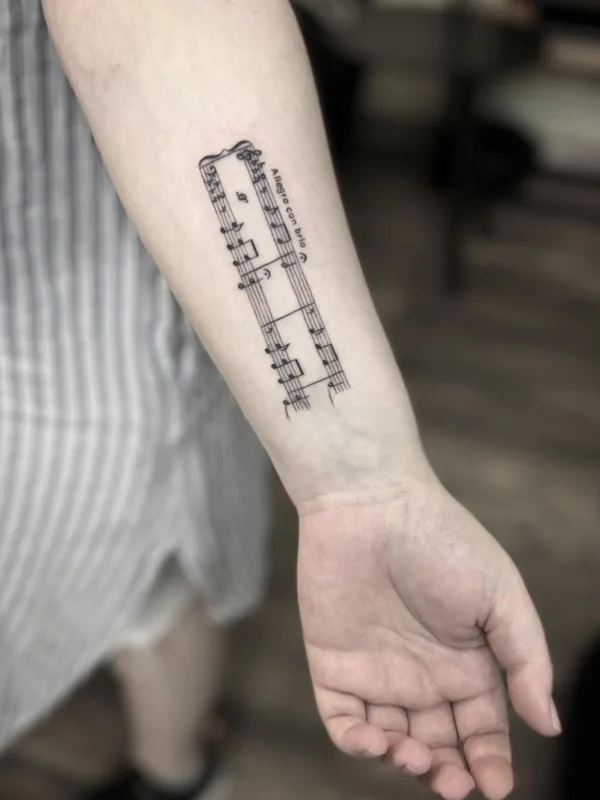 black fineline tattoo auf forearm #62672 | Tätowierer Gagik Mkrtchyan