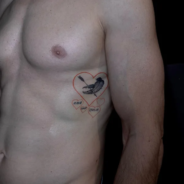 Graphic tattoo by Gevorg Grigoryan in Ереван