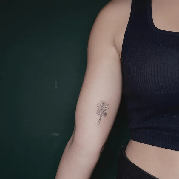 Graphic tattoo by Gevorg Grigoryan in Ереван