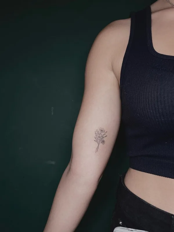female black fineline tattoo on forearm #62683 | Tattoo Artist Gevorg Grigoryan