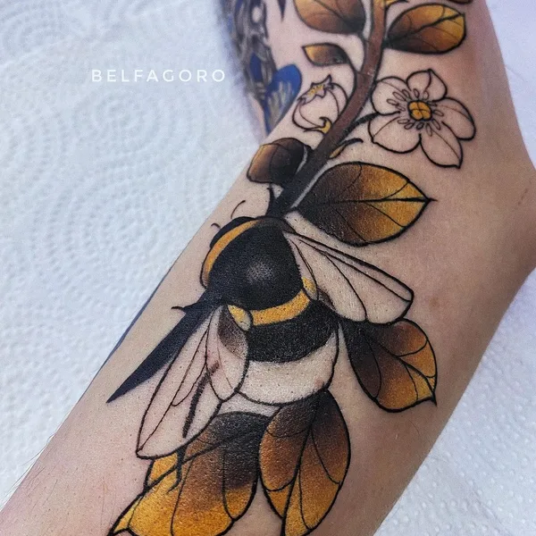 Нью Скул tattoo by belfagoro in Алматы