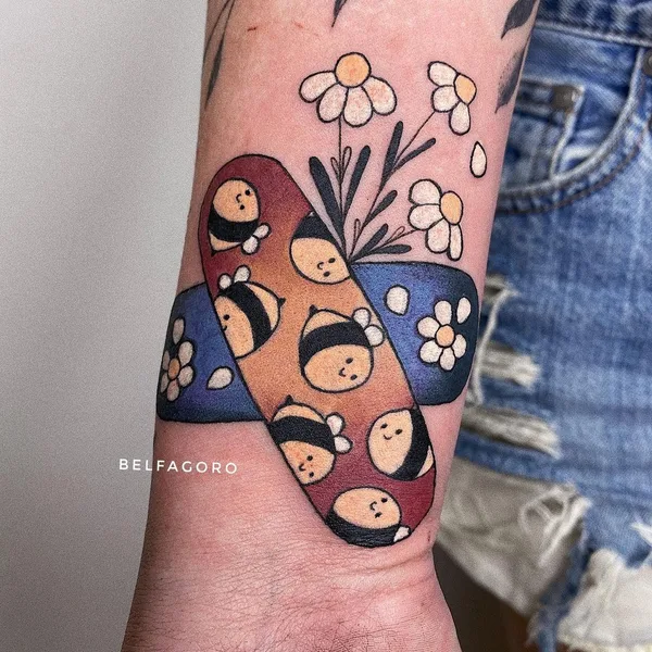 Нью Скул tattoo by belfagoro in Алматы