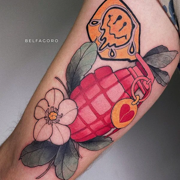 Нью Скул tattoo by belfagoro in Алматы