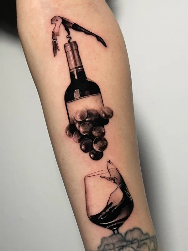 black and grey black and grey tattoo auf forearm #62734 | Tätowierer Максим Син
