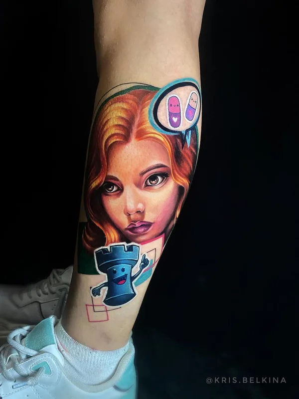 female color illustrative tatuaje en forearm #62742 | Tatuador Kris Belkina