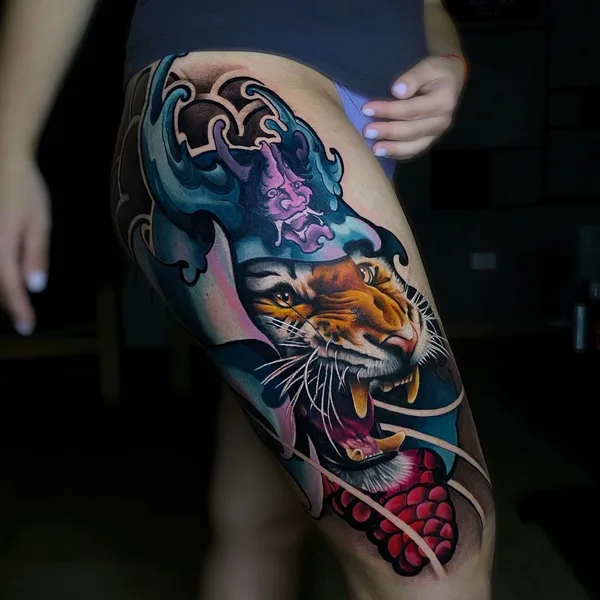 Realism tattoo by Kris Belkina in Караганда