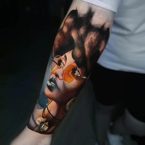 Realism tattoo by Kris Belkina in Караганда