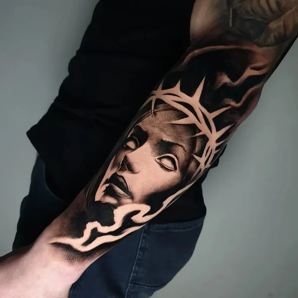 Graphic tattoo by Александр Подопригора in Уральск