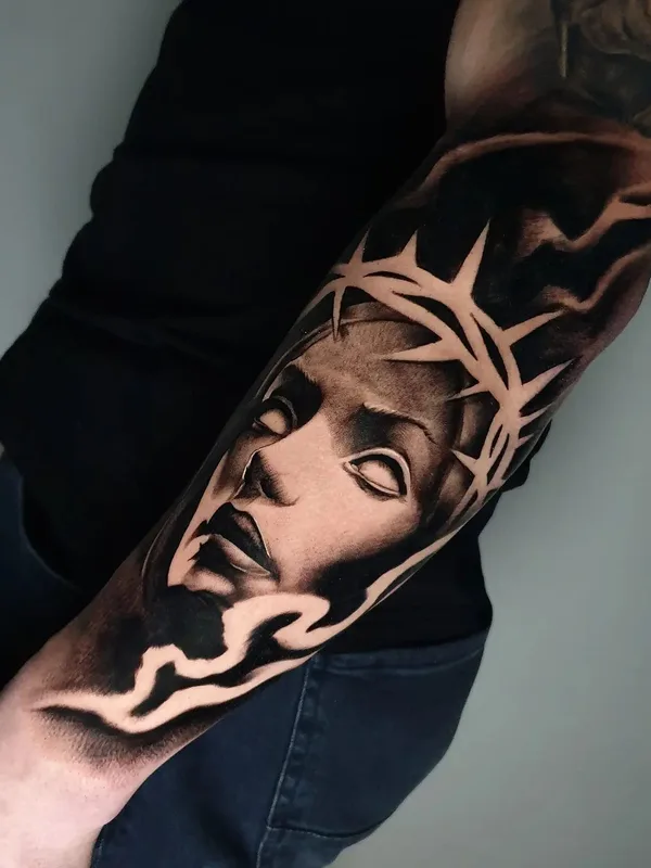 black and grey black and grey 纹身 在 forearm #62752 | 纹身师 Александр Подопригора